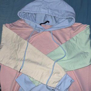 Shein Drop Shoulder Colo(u)rblock Drawstring Hoodie!